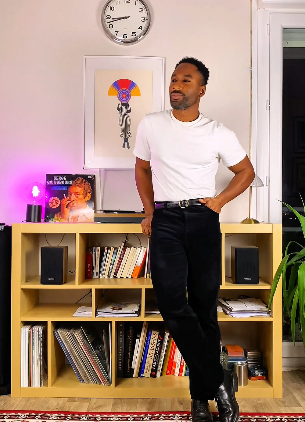 PANTALON DROIT HOMME NOIR