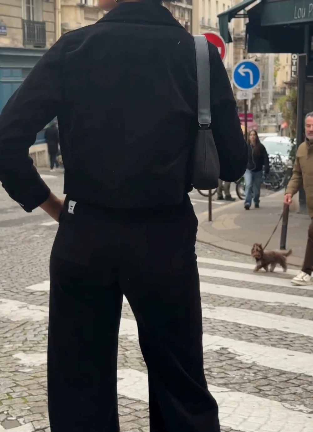 PANTALON PINCE FEMME NOIR