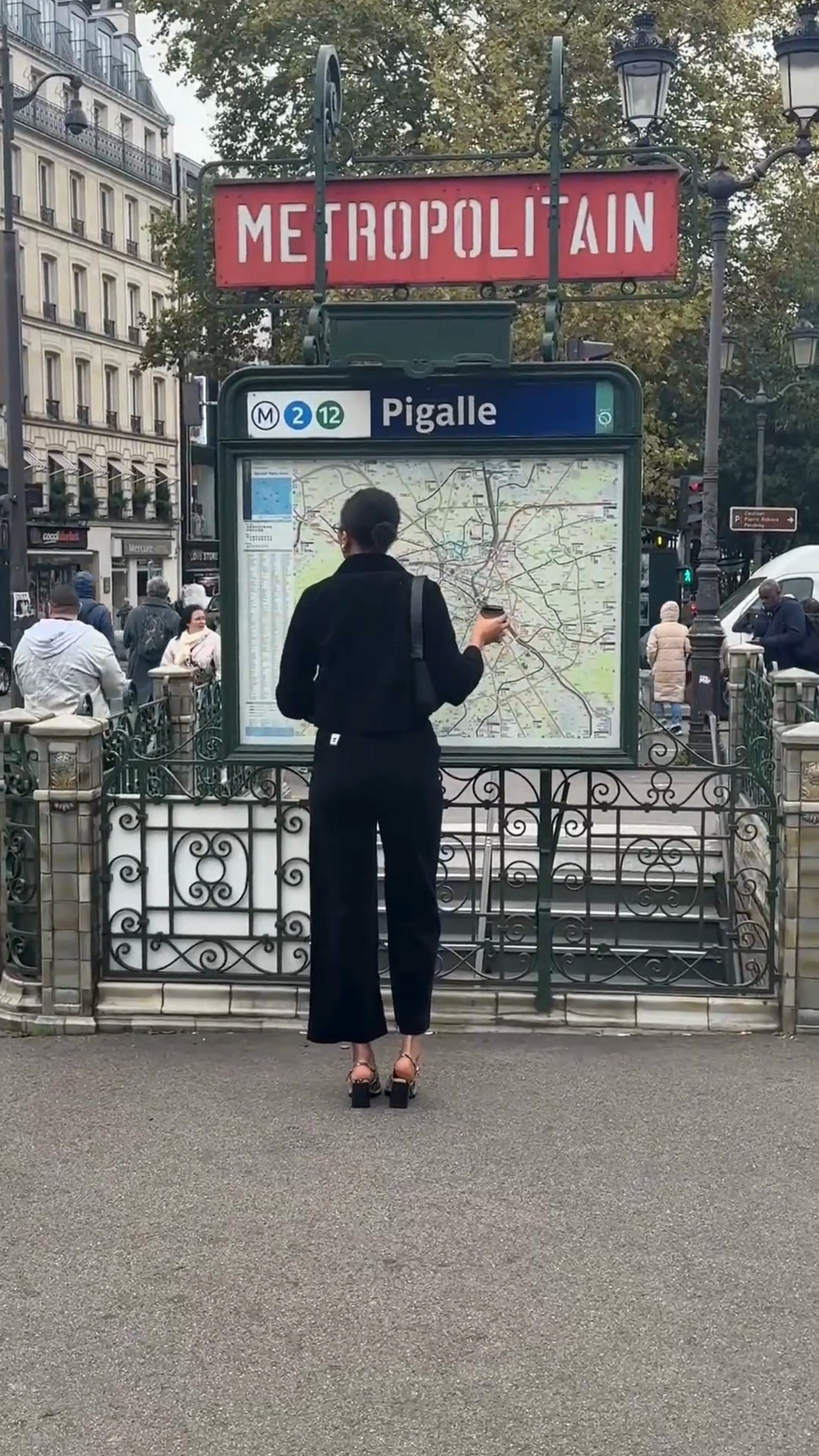 PANTALON PINCE FEMME NOIR