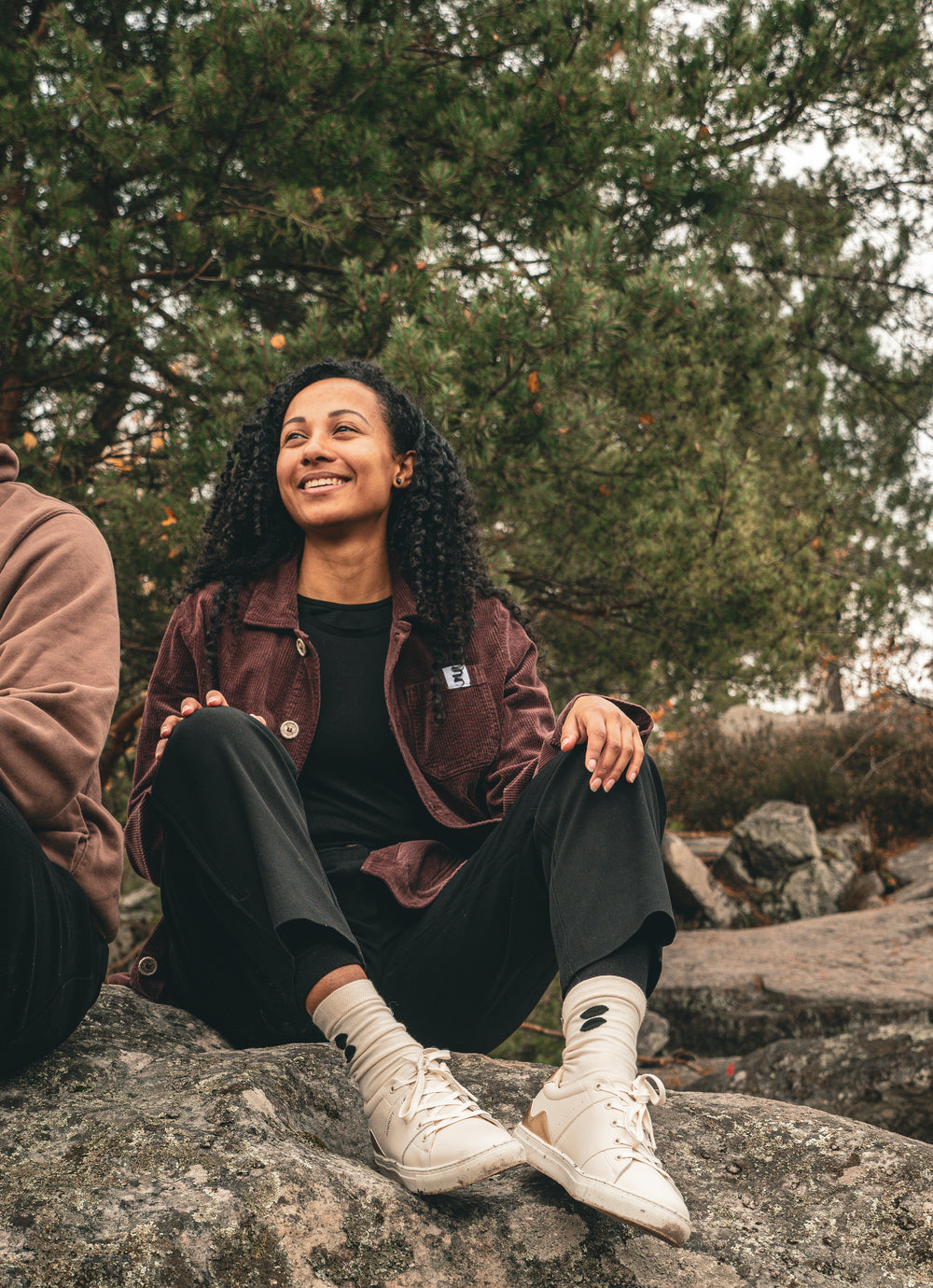 VESTE WORKER CÔTELÉ CHOCOLAT