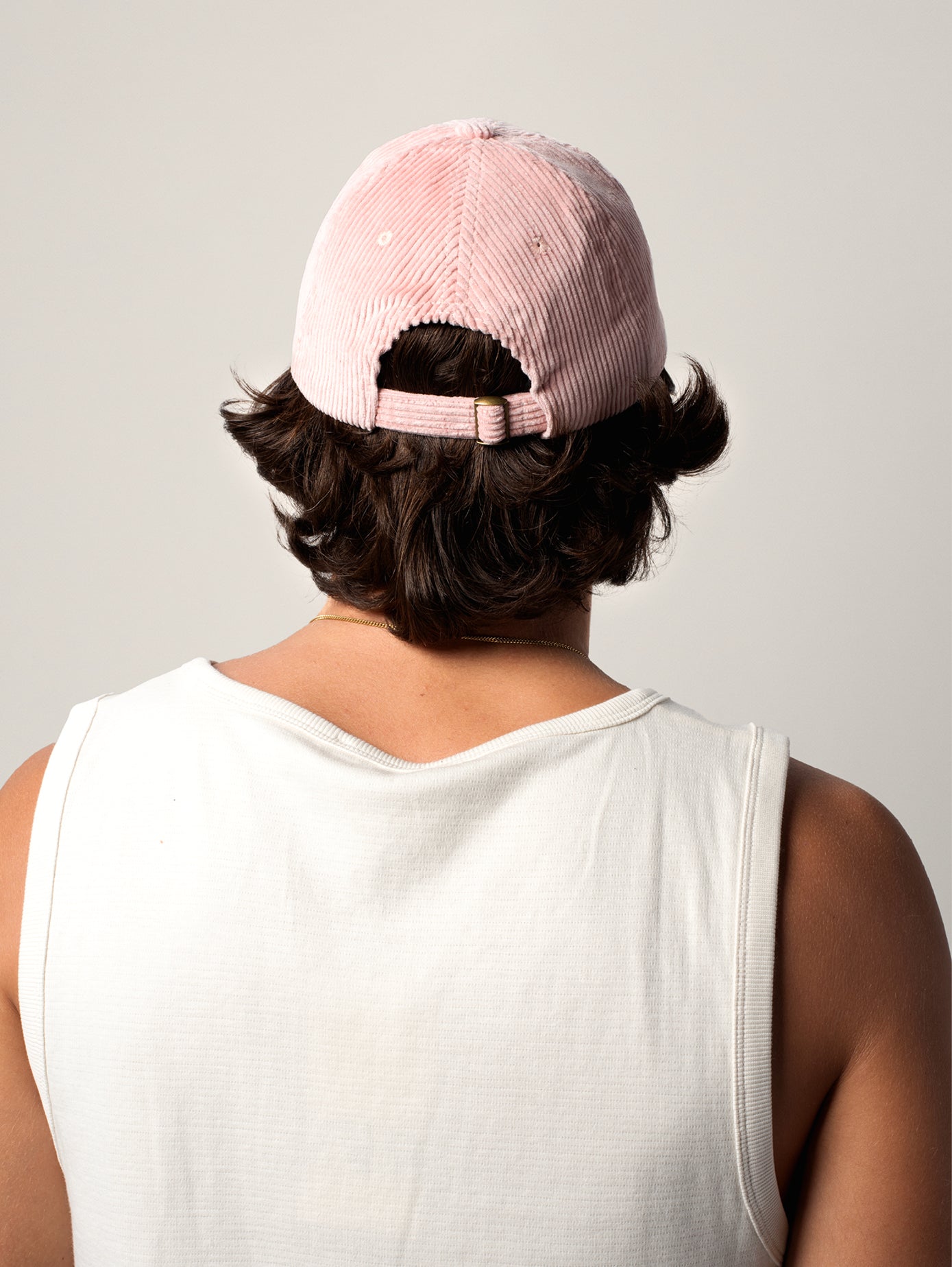 CASQUETTE CÔTELÉ ROSE