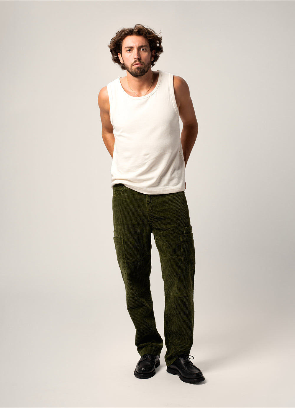 PANTALON CARGO OLIVE