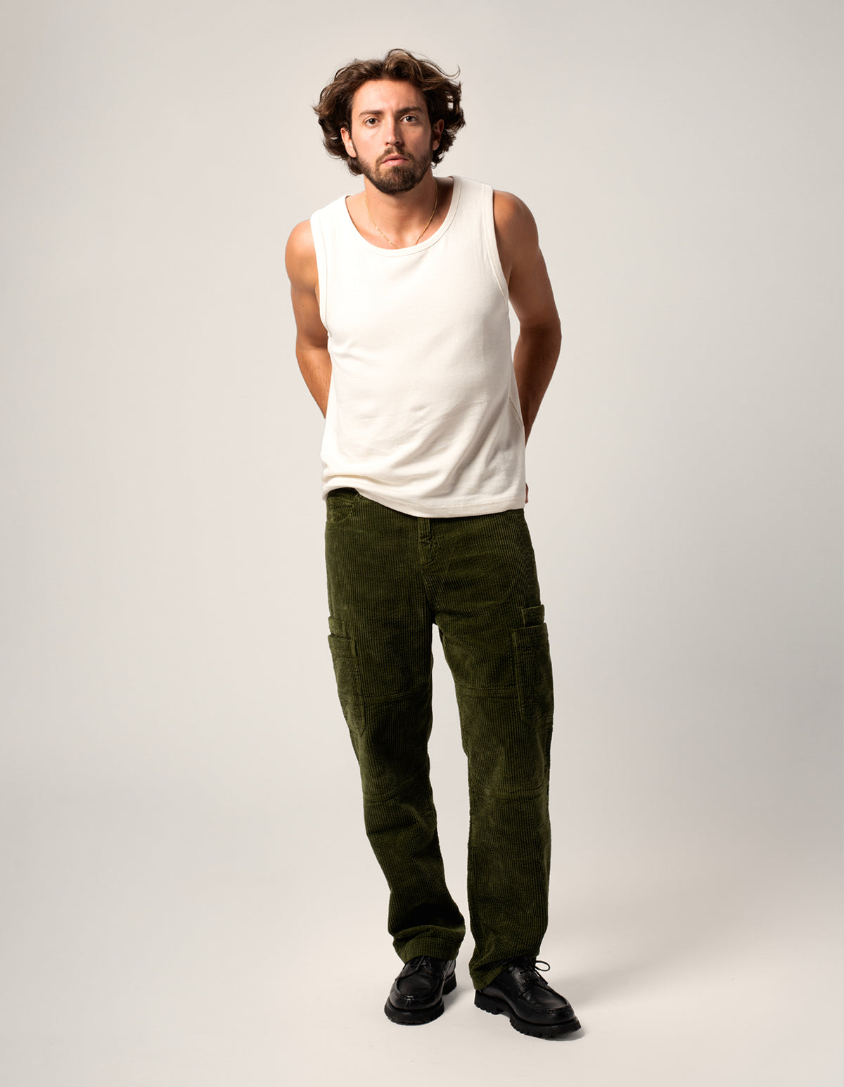 PANTALON CARGO OLIVE