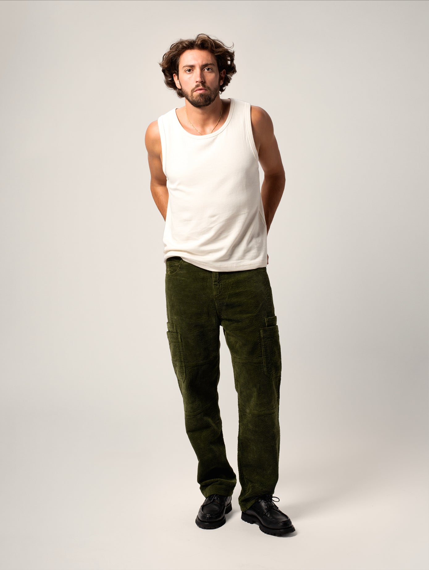 PANTALON CARGO OLIVE