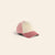 CASQUETTE VELOURS CÔTELÉ ROSE ET ÉCRU