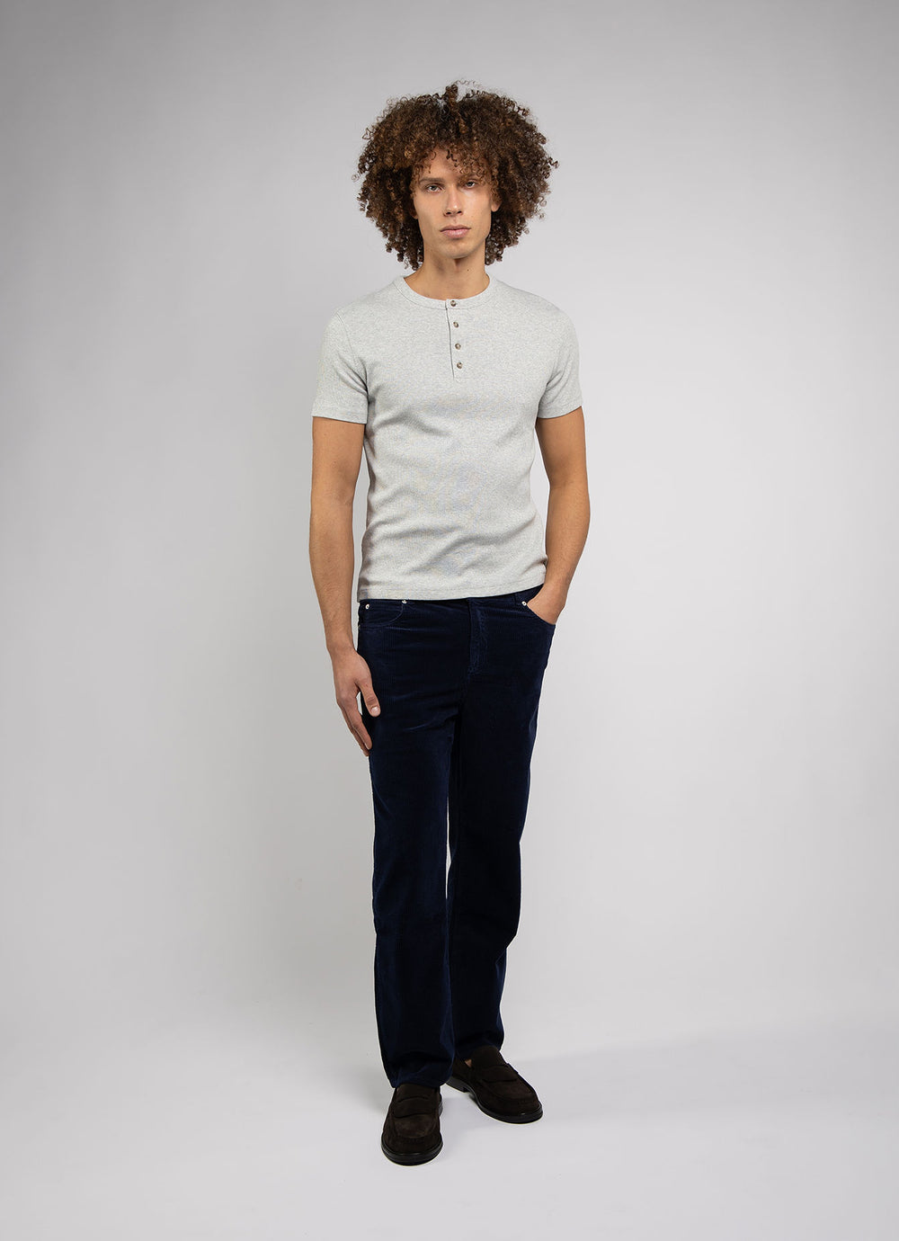 PANTALON DROIT HOMME NAVY