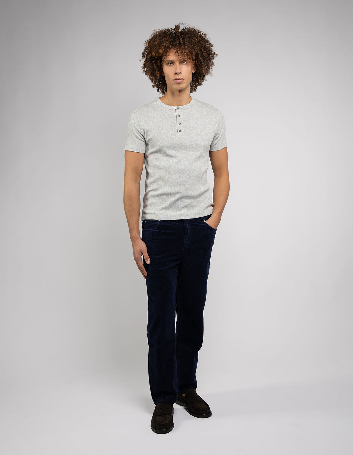 PANTALON DROIT HOMME NAVY