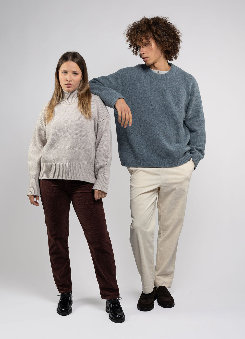 PANTALON DROIT FEMME CHOCOLAT