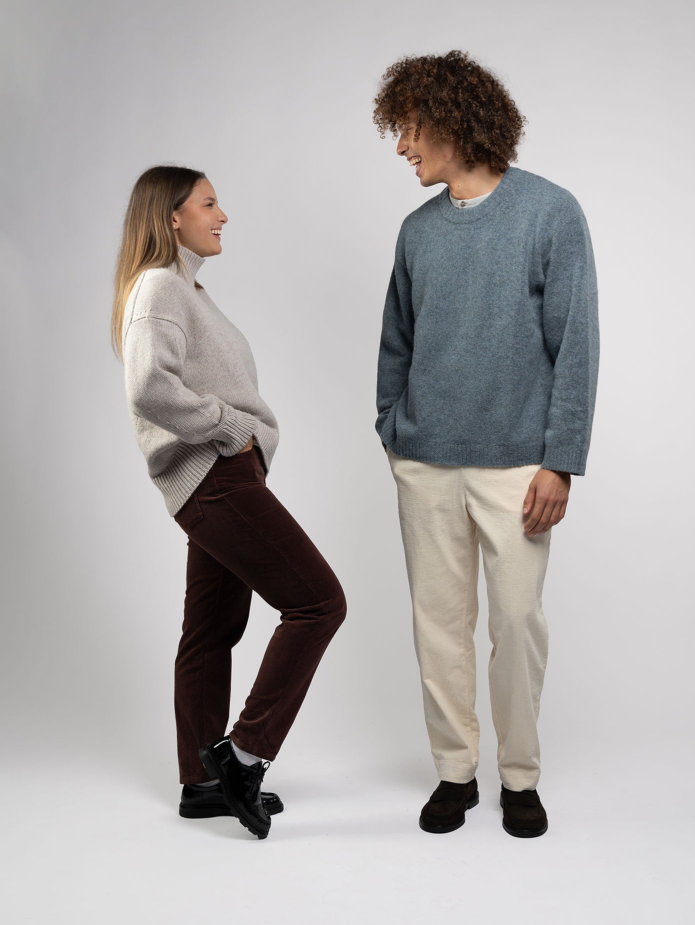 PANTALON DROIT FEMME CHOCOLAT