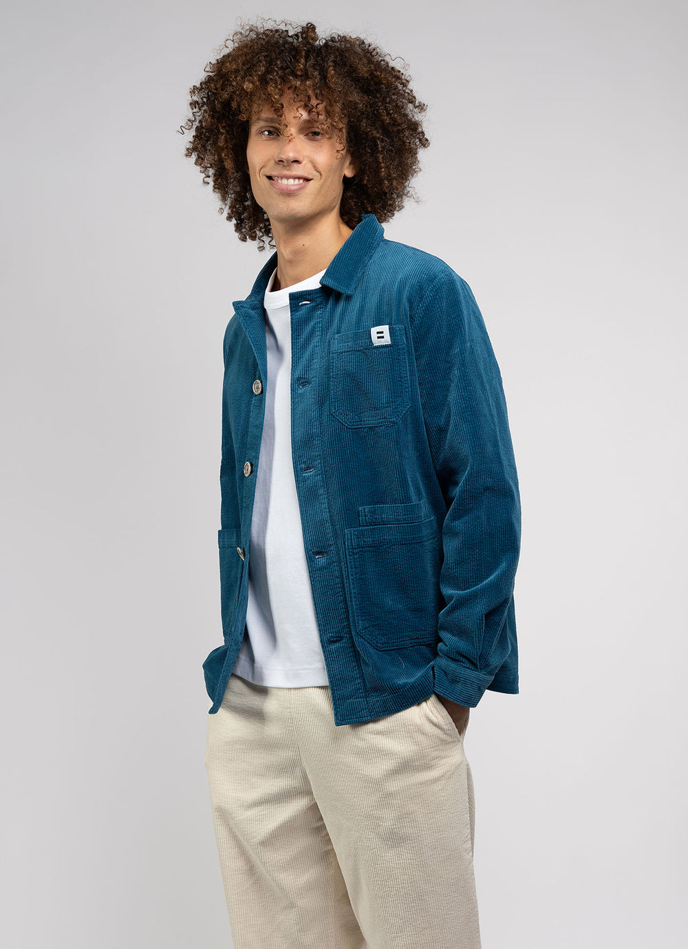 VESTE WORKER CÔTELÉ PÉTROLE