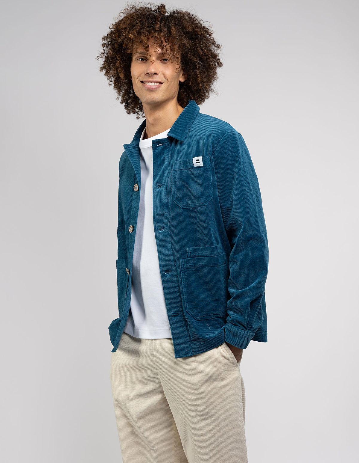 VESTE WORKER CÔTELÉ PÉTROLE