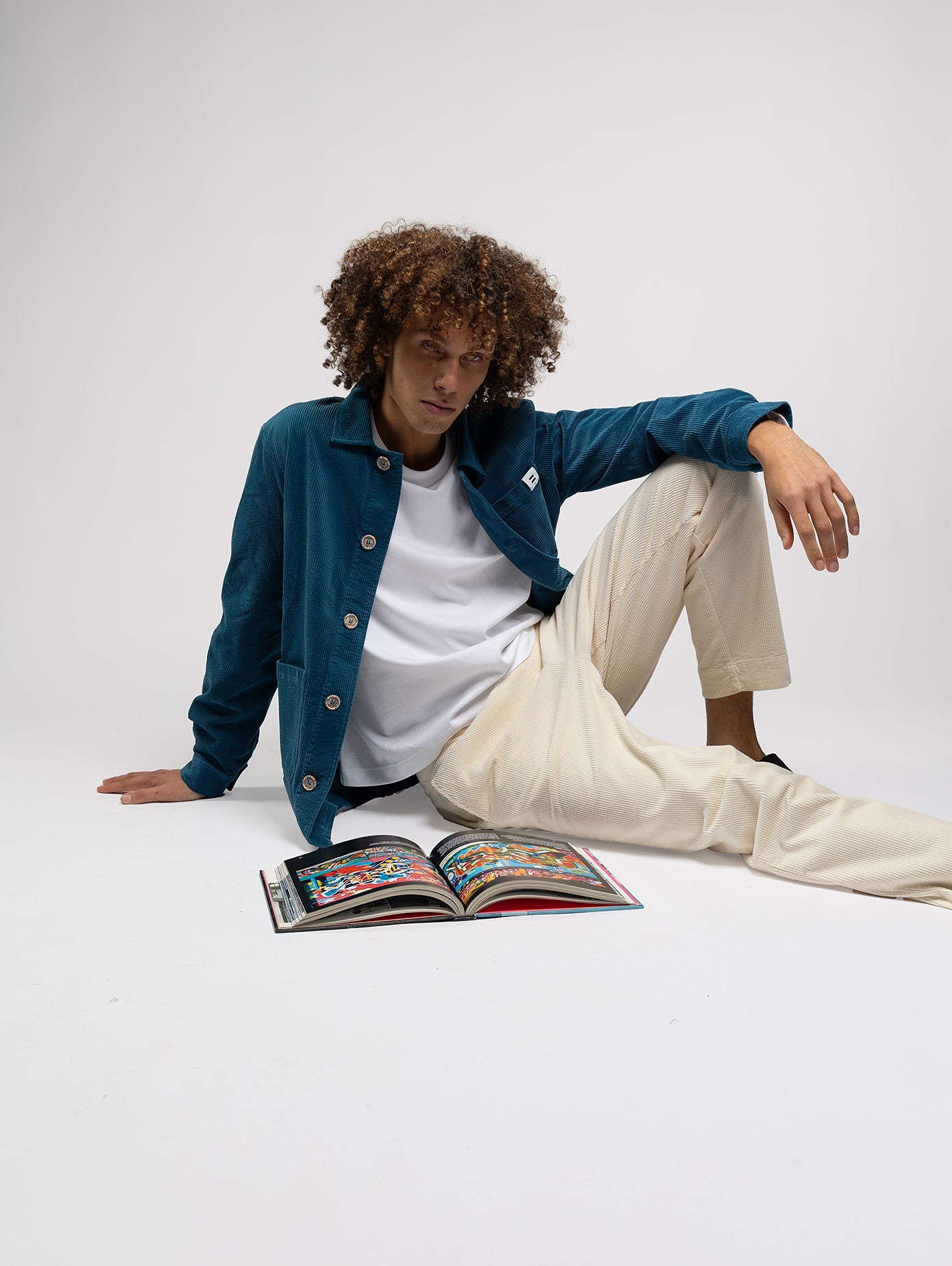 VESTE WORKER CÔTELÉ PÉTROLE