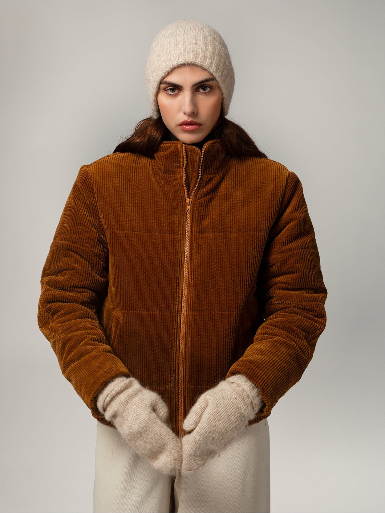 DOUDOUNE PUFFER FEMME CAMEL