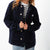 VESTE CÔTELÉ NAVY