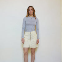 JUPE BLANCHE ZIP- TAILLE 36