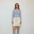 JUPE BLANCHE ZIP- TAILLE 36