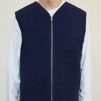 VESTE SANS MANCHE NAVY BORDS NAVY - TAILLE M