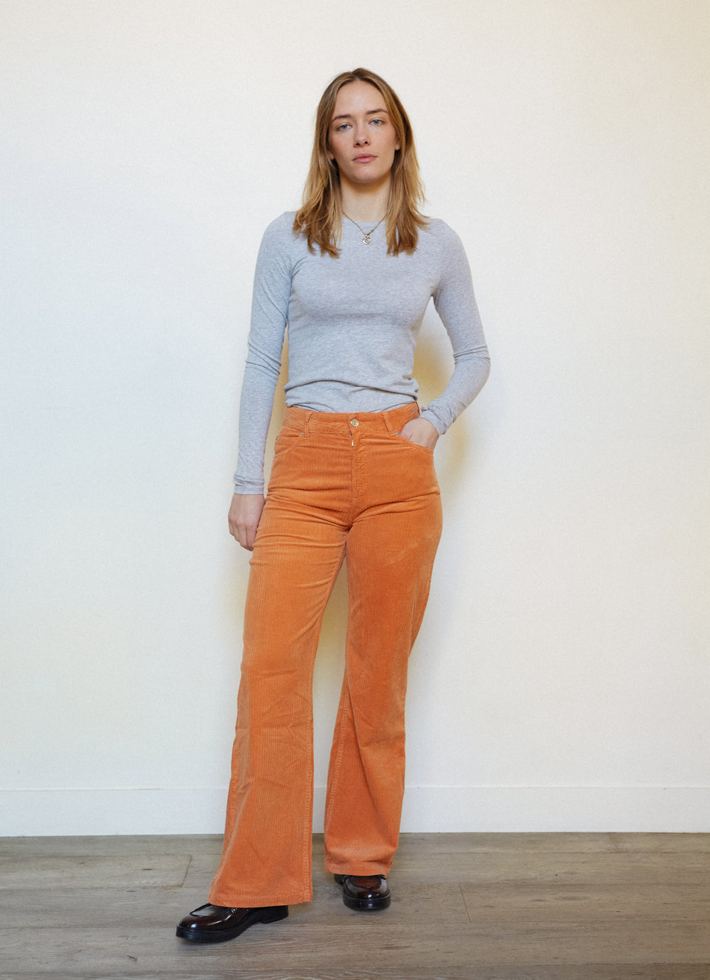 PANTALON FLARE CUIVRE - 36