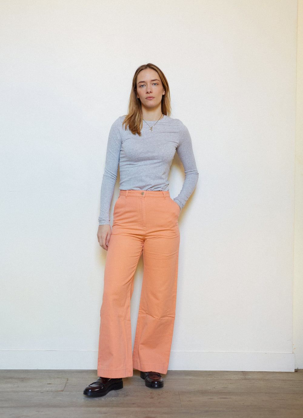 PANTALON PINCE FEMME SERGE PÊCHE