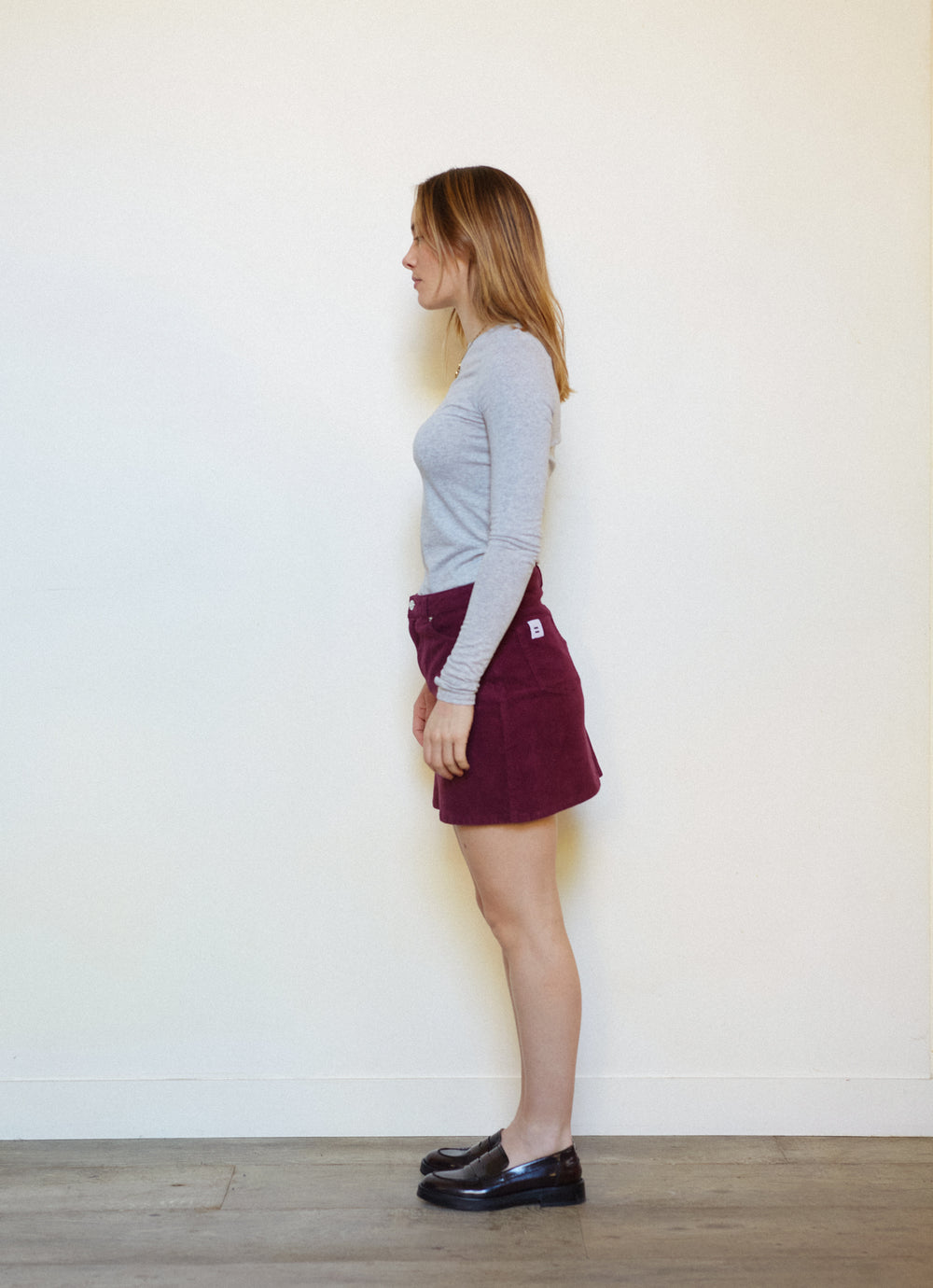 MINI JUPE PRUNE - 36