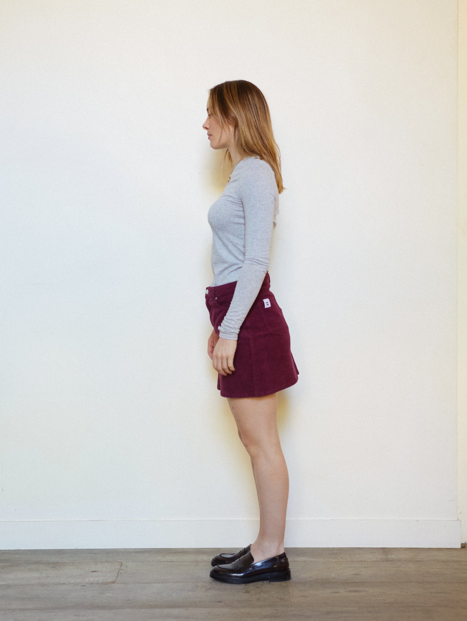 MINI JUPE PRUNE - 36