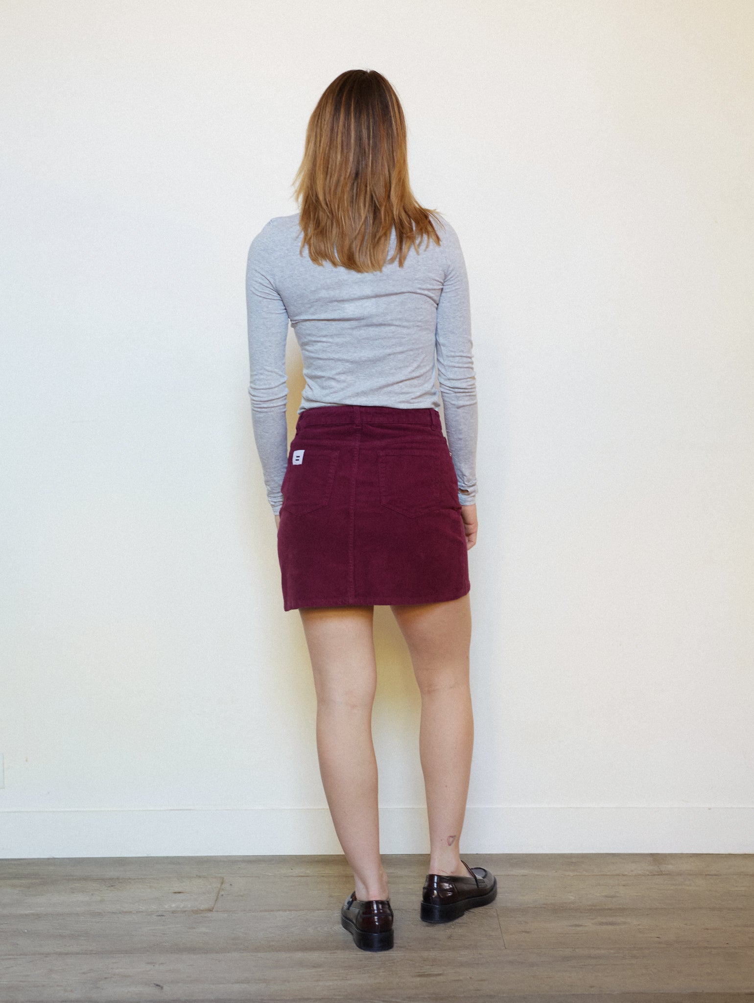 MINI JUPE PRUNE - 36
