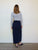 JUPE FENDUE NAVY