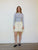 JUPE BLANCHE ZIP- TAILLE 36