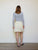 JUPE BLANCHE ZIP- TAILLE 36