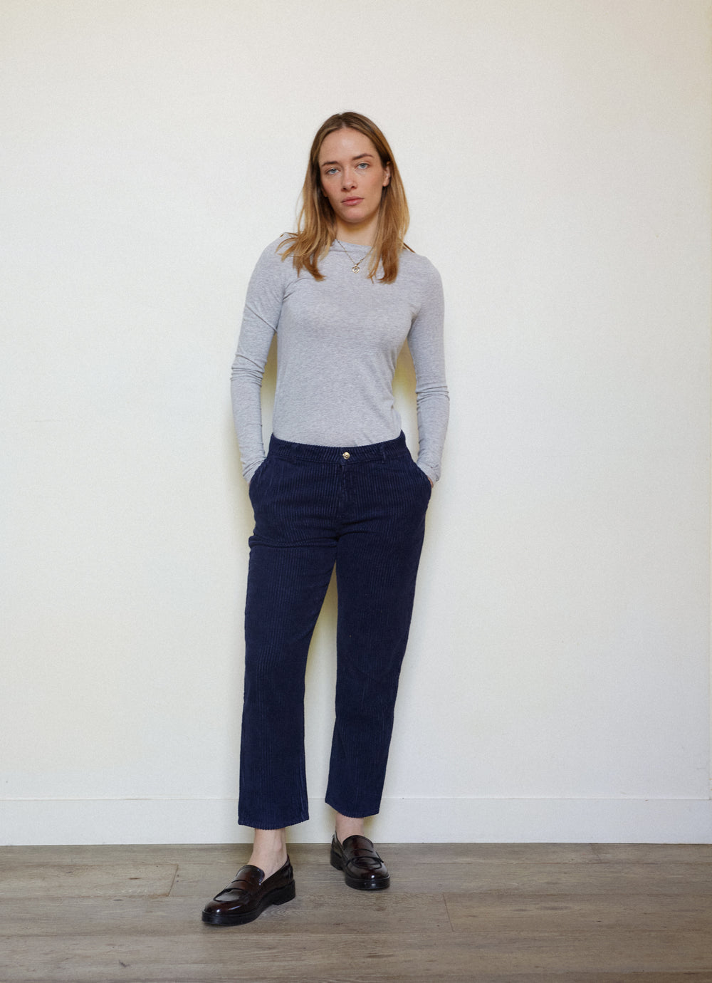 PANTALON BIG COTES NAVY - 36