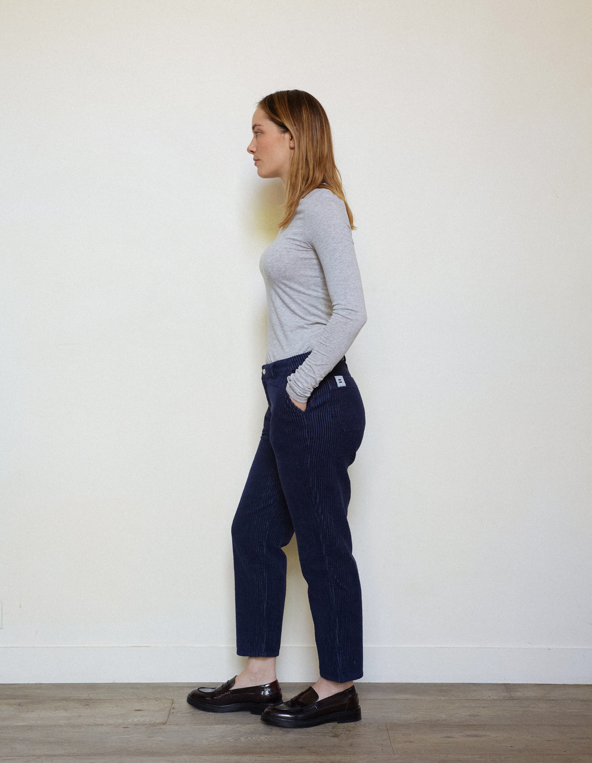 PANTALON BIG COTES NAVY - 36