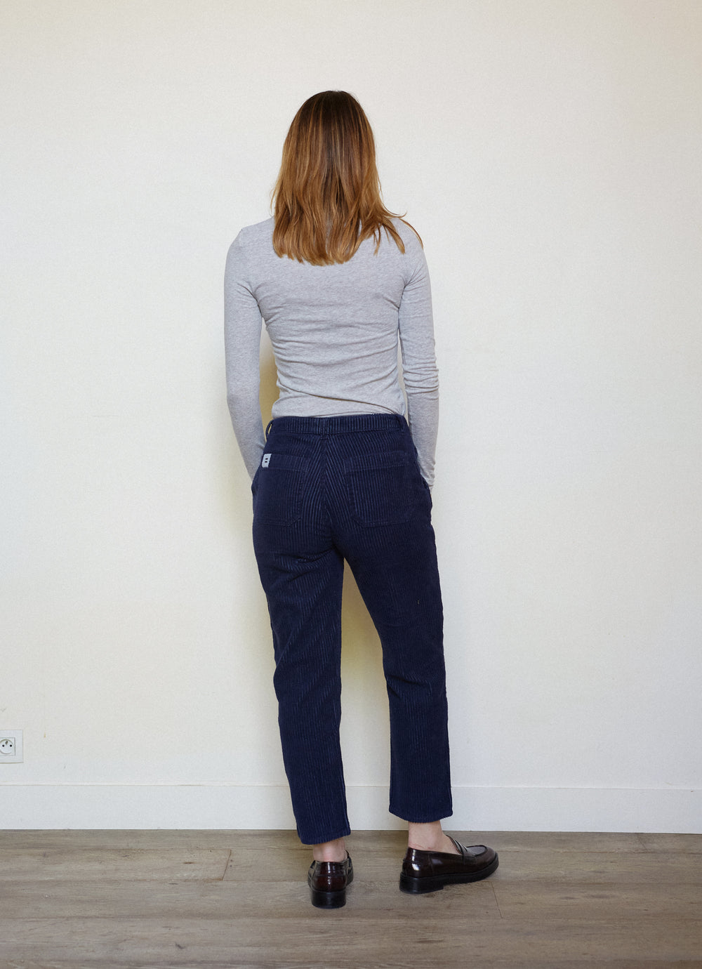 PANTALON BIG COTES NAVY - 36