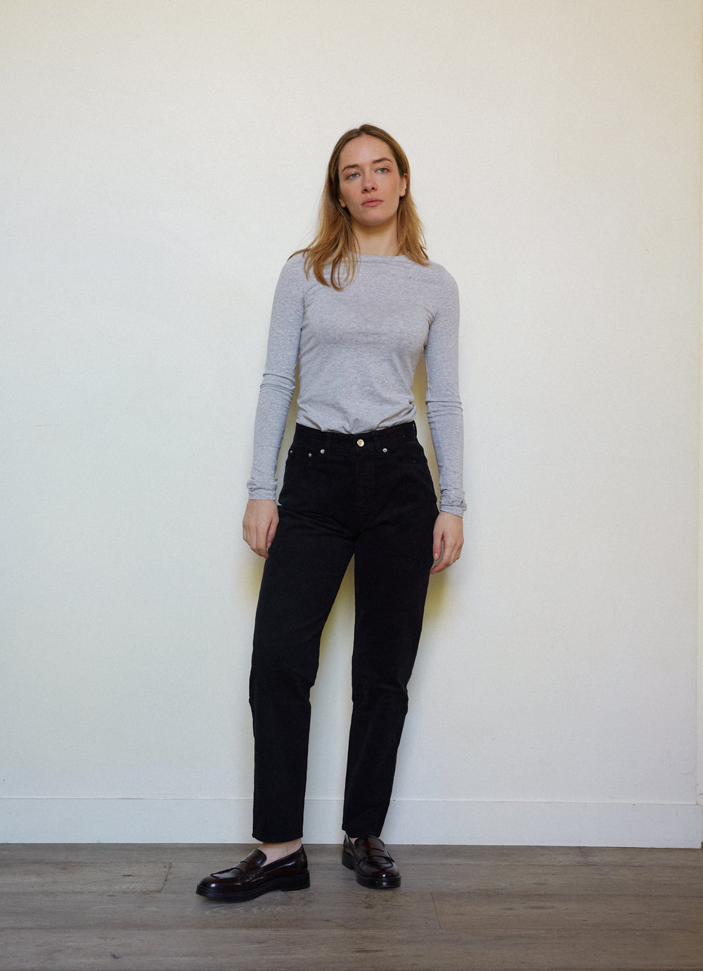 PANTALON DROIT FEMME NOIR - 36