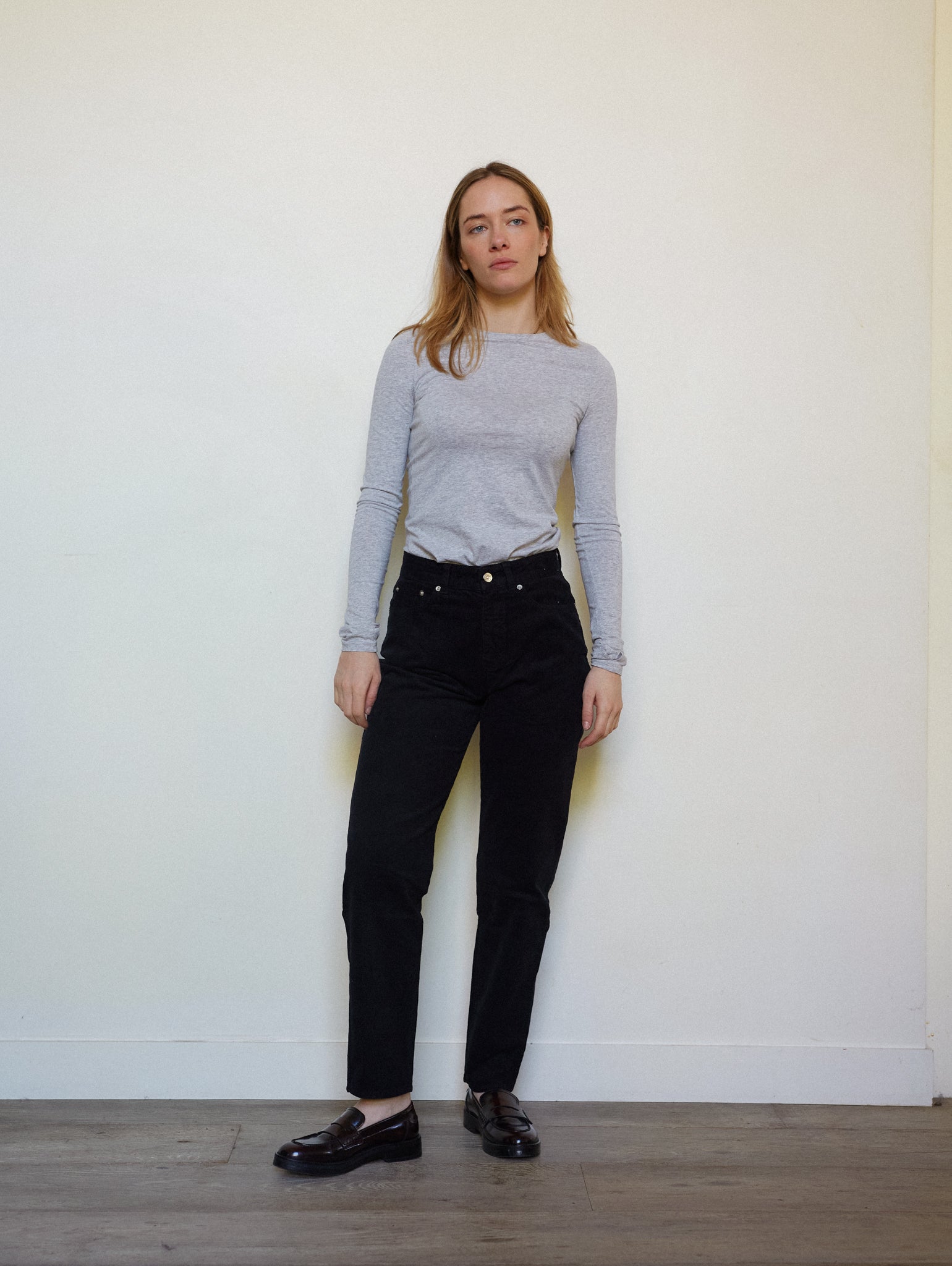 PANTALON DROIT FEMME NOIR - 36