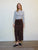 JUPE FENDUE CHOCO 36