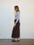 JUPE FENDUE CHOCO 36