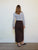 JUPE FENDUE CHOCO 36