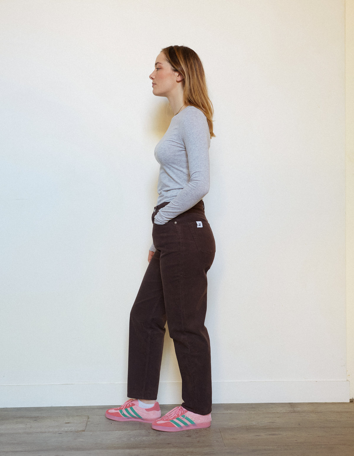 PANTALON DROIT FEMME CHOCO - 36