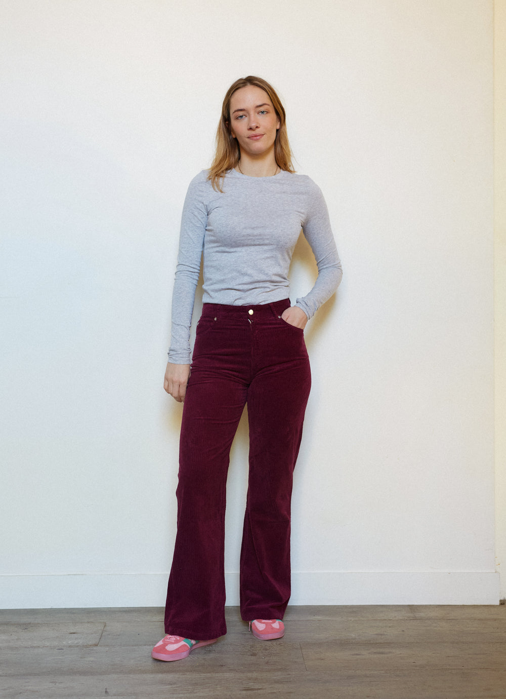 PANTALON FLARE PRUNE 36