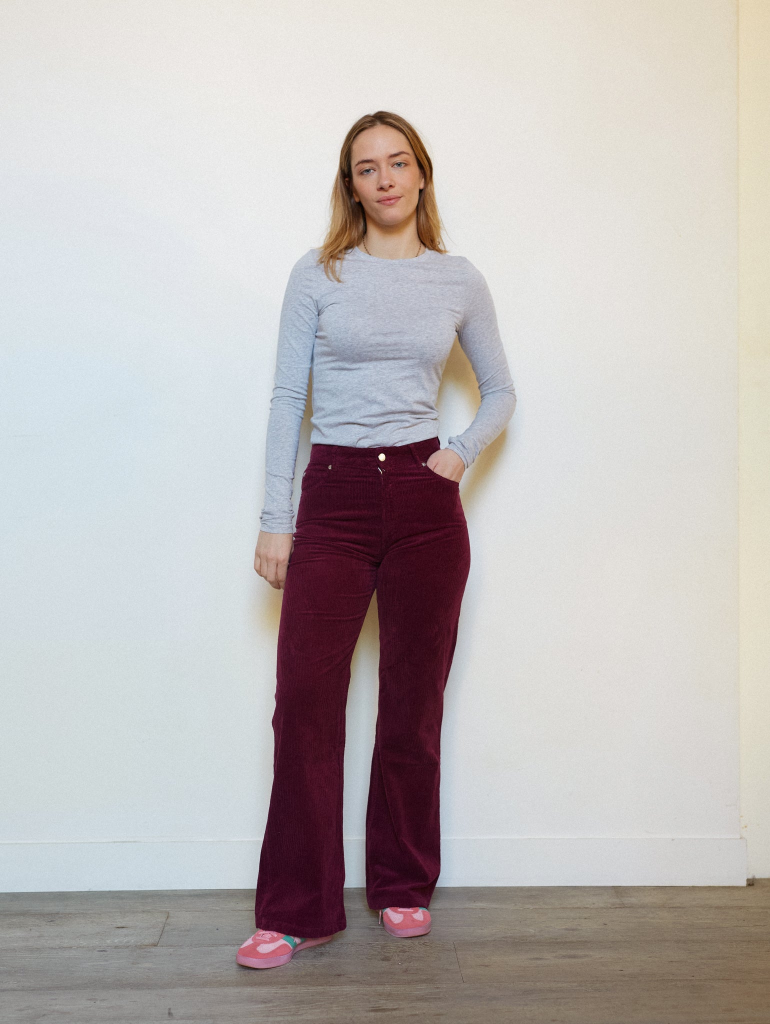 PANTALON FLARE PRUNE 36
