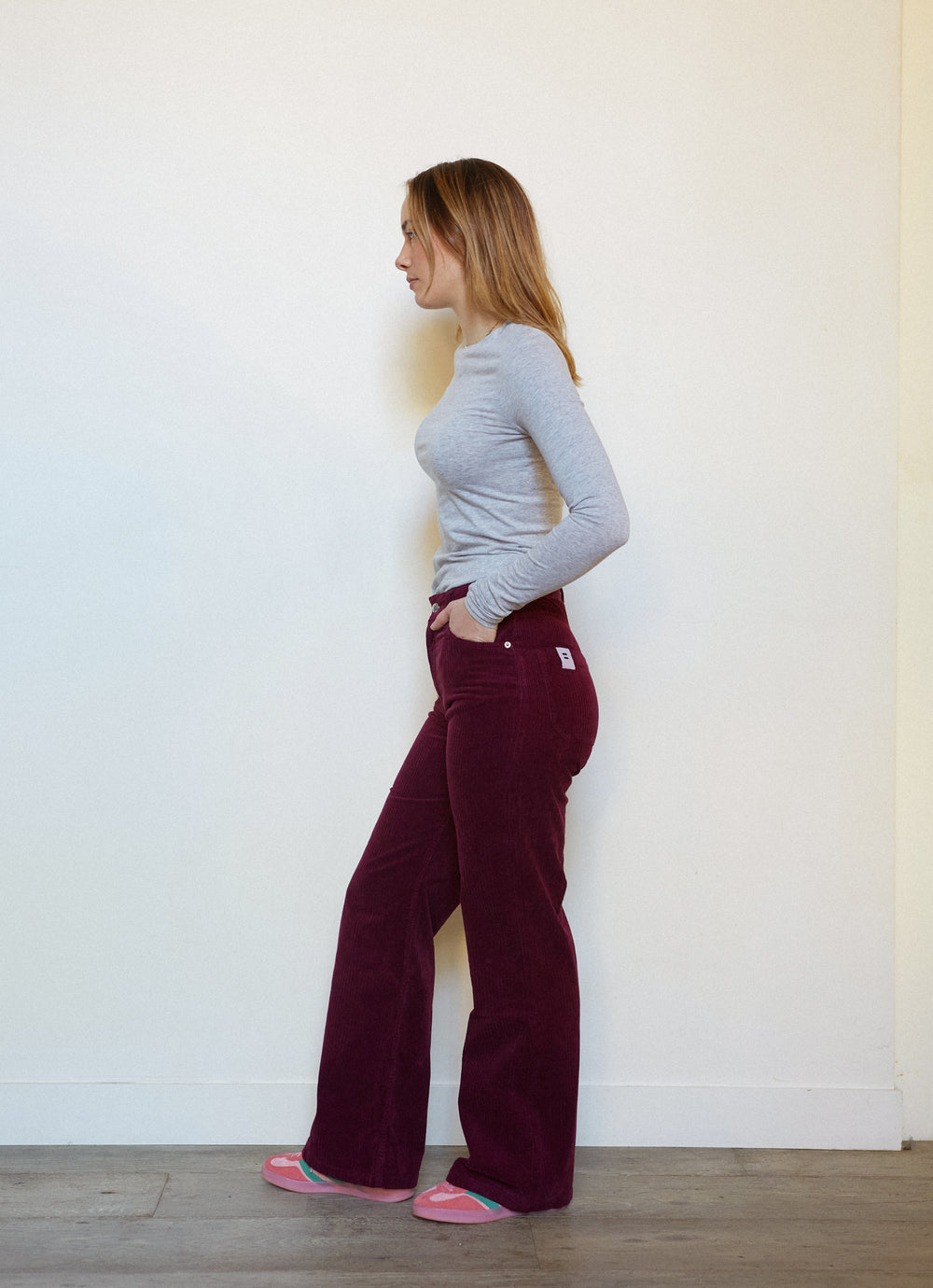 PANTALON FLARE PRUNE 36