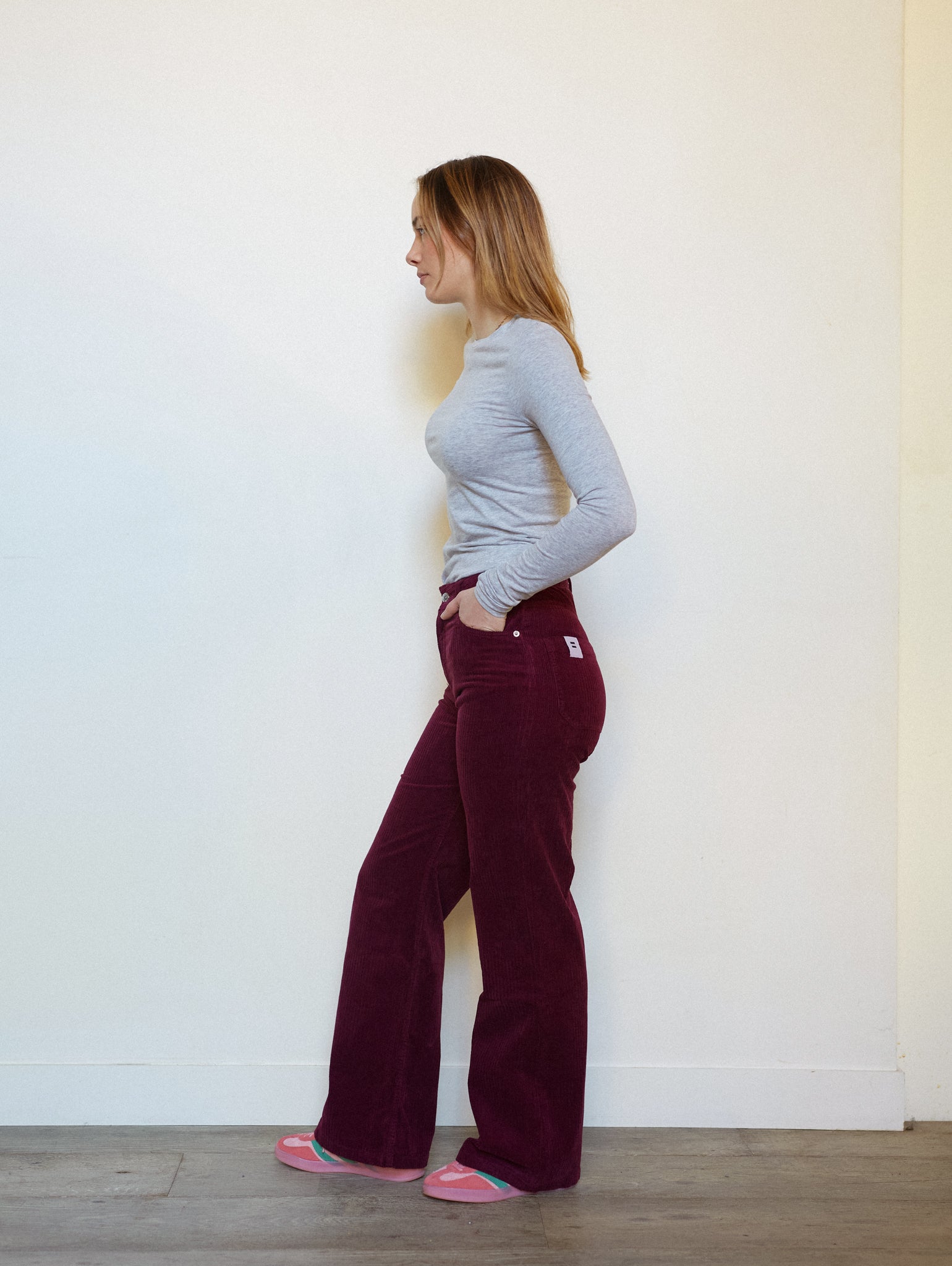 PANTALON FLARE PRUNE 36
