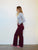 PANTALON FLARE PRUNE 36