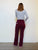 PANTALON FLARE PRUNE 36