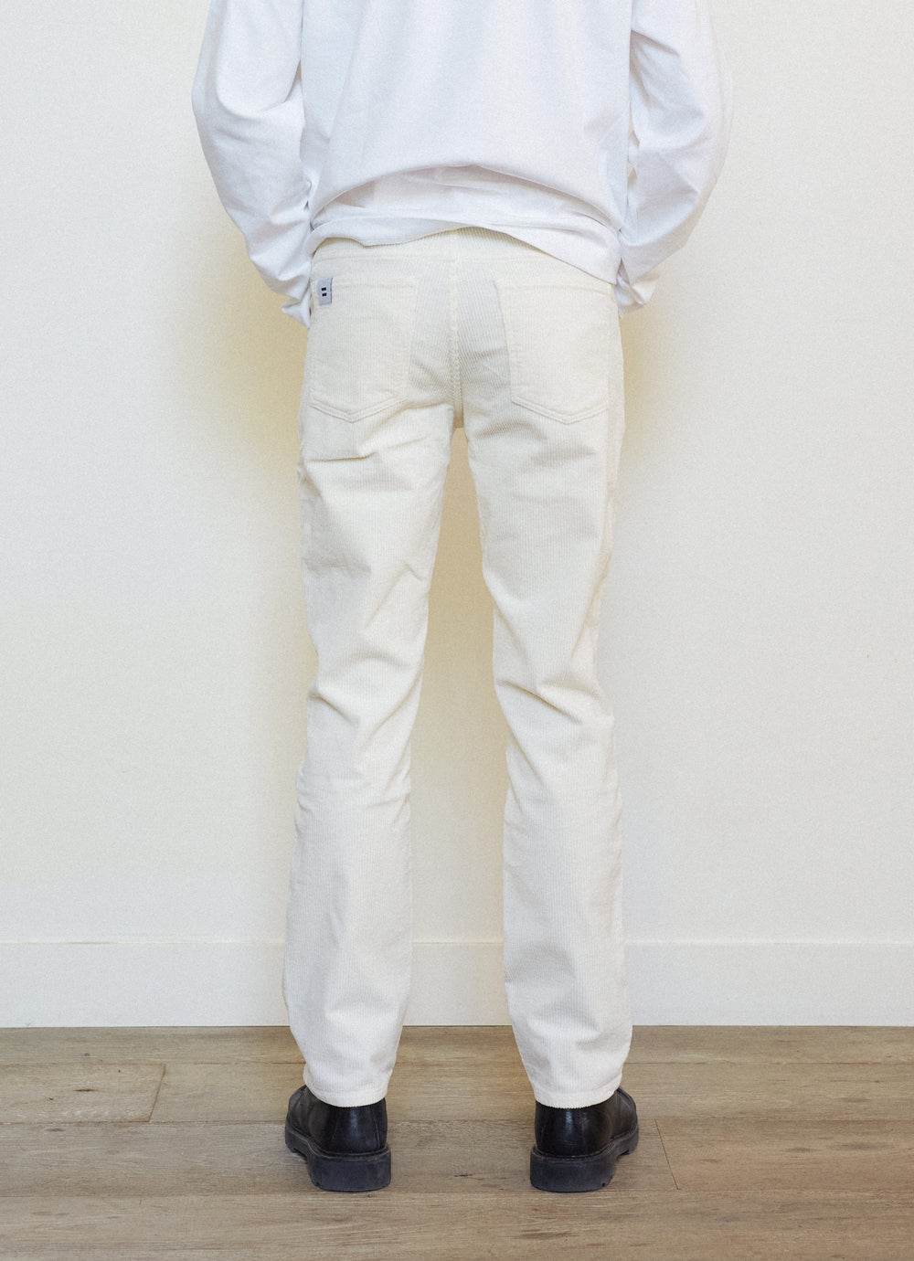PANTALON DROIT JEAN BLANC
