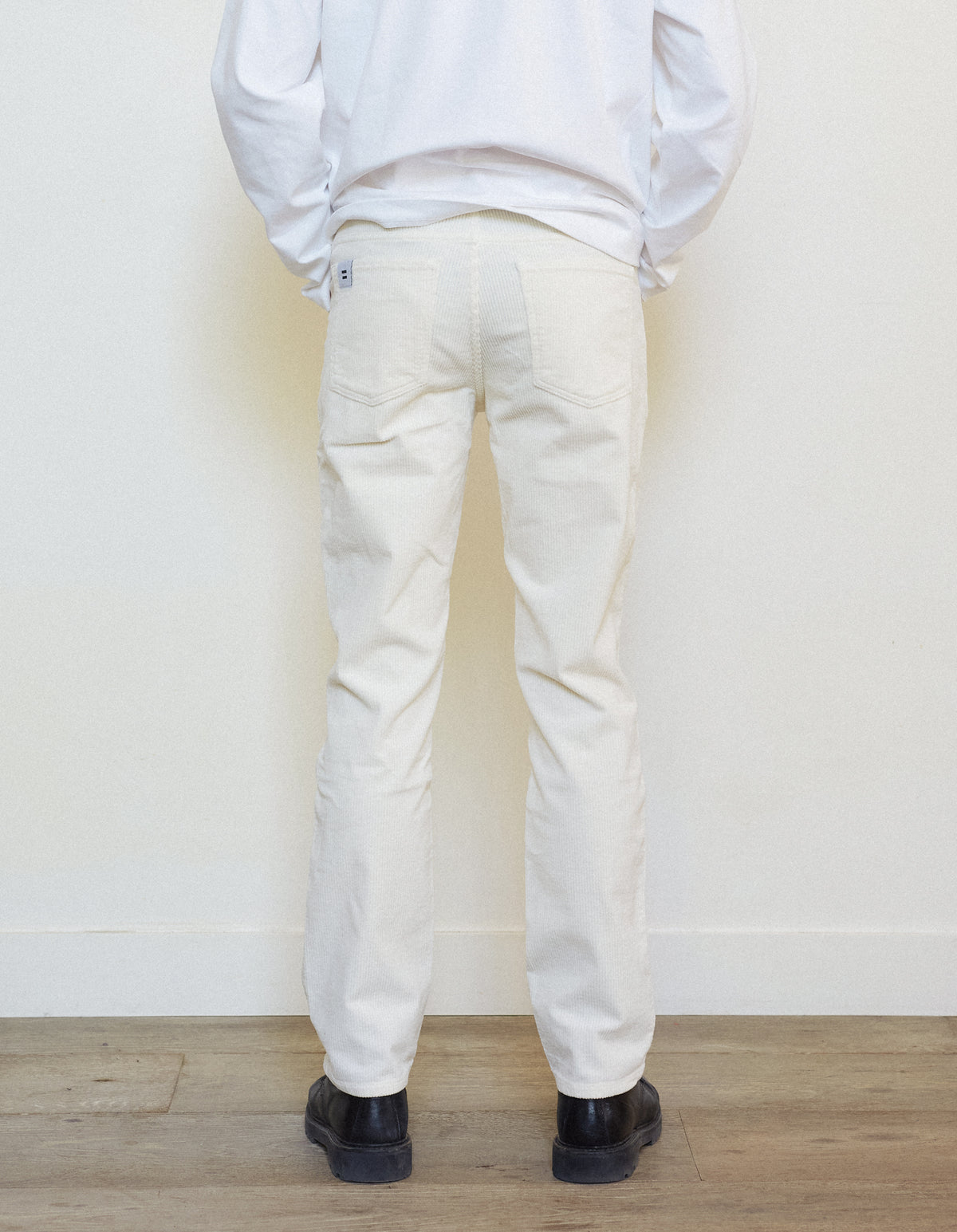 PANTALON DROIT JEAN BLANC