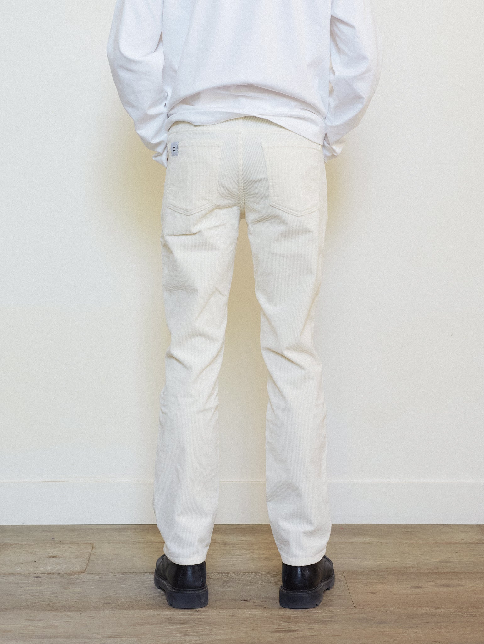 PANTALON DROIT JEAN BLANC