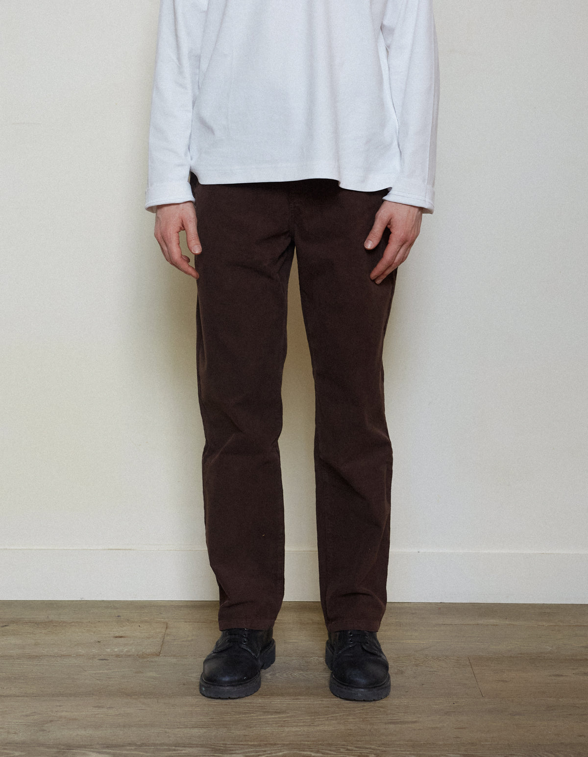 PANTALON DROIT HOMME CHOCOLAT