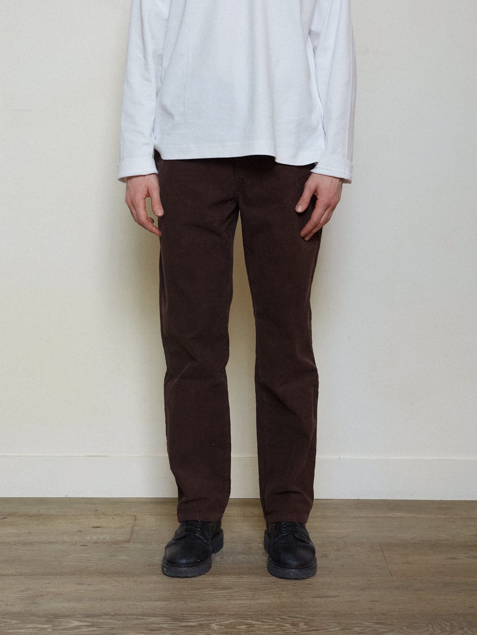 PANTALON DROIT HOMME CHOCOLAT
