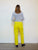 PANTALON LAZY JAUNE - TAILLE XS